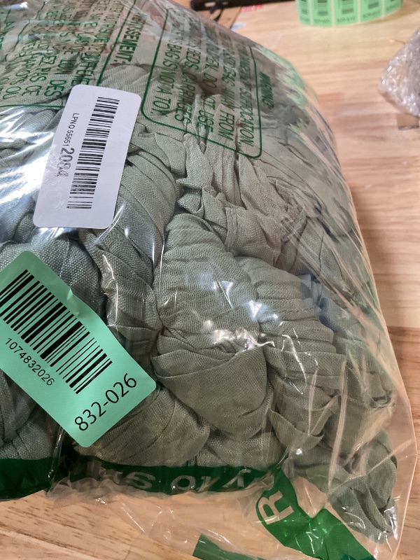 Photo 1 of 10 Pack Sage Green Cheesecloth Table Runner 17x108 Inch Boho Gauze Cheese Cloth Table Runners for Wedding Party Baby Shower Birthday Home Decor