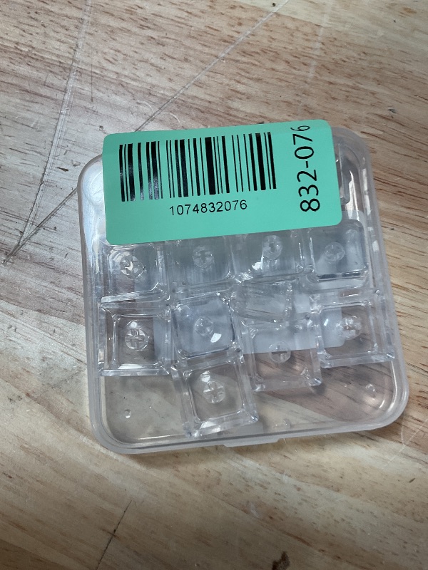 Photo 1 of 12Pcs Double-Layer Crystal Transparent Keycaps, Custom Blank Cover Cap for DIY Removable Stickers or Scraps of Paper, XDA Profile Backlit Keycap for Cherry MX Switches Mechanical Keyboard (12)