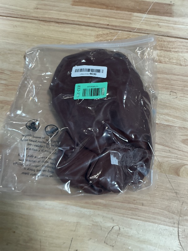 Photo 1 of **RUNS SMALL** vctops 100% Waterproof Pu Leather Round Table Cloth Cover, Oil Proof Wipeable Elastic Fitted Tablecloth, Windproof Washable Table Protector for Picnic, Camping, Outdoor (Coffee,24")