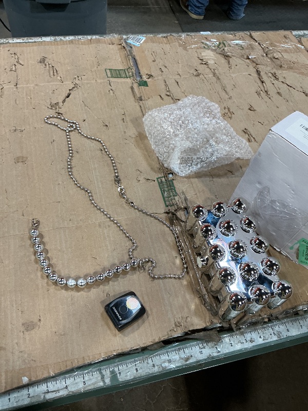 Photo 1 of ***SILVER AND MISSING ONE***Punk Layered Chunky Bead Ball Chain Collar Choker Necklace Set Hip Hop Bib Statement Necklace for Women Friend Stacking Wedding Jewelry Christmas Gift