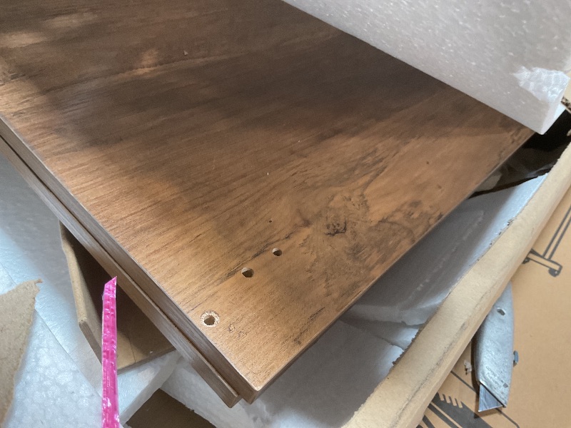 Photo 1 of **SELLING FOR PARTS**VASAGLE TV Stand for 65-Inch TVs, Entertainment Center with Adjustable Shelf, 58-Inch Long Media Console Table, Transitional Style, for Living Room, Bedroom, Honey Brown ULTV556K01