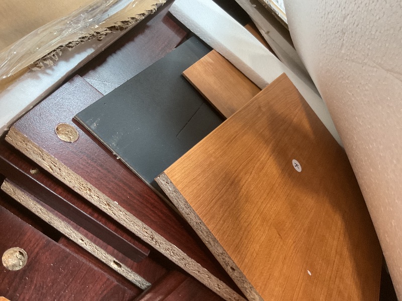 Photo 1 of **dent/chip damage**Sauder 404944 Heritage Hill Computer Credenza, Classic Cherry Finish, L: 59.13" x W: 20.47" x H: 30.16"