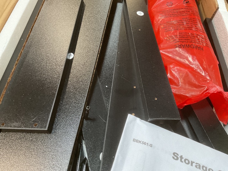 View 5 of ** selling for parts as a partial set one of two boxesVASAGLE Pantry Cabinet, 71.7-Inch High Freestanding Tall Cupboard Storage Cabinet with a Drawer, 2 Cabinets, 4 Adjustable Shelves, 6 Door Shelves, for Living Room, Kitchen, Ink Black UBBC561B12