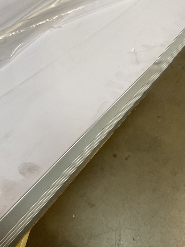 Photo 1 of ** bending/denting/dirt damage** VIZ-PRO Dry Erase Board/Magnetic Whiteboard, 72 x 48 Inches, Large Wall Mounted Board for School Office and Home 6' x 4'