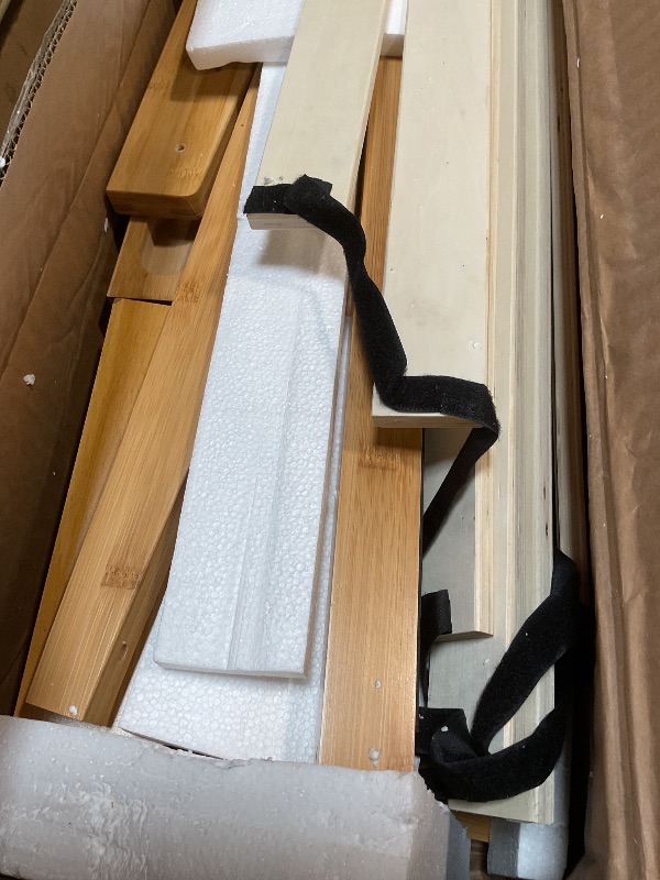 Photo 1 of ** scratches/scrapes**Bellemave Queen Bed Frame with Headboard, Solid Bamboo Platform Bed Frame & Wood Slats Support 800LBS, Japanese Bed Frame Queen Size, No Box Spring Needed, Easy Assembly, Noise Free, Natural