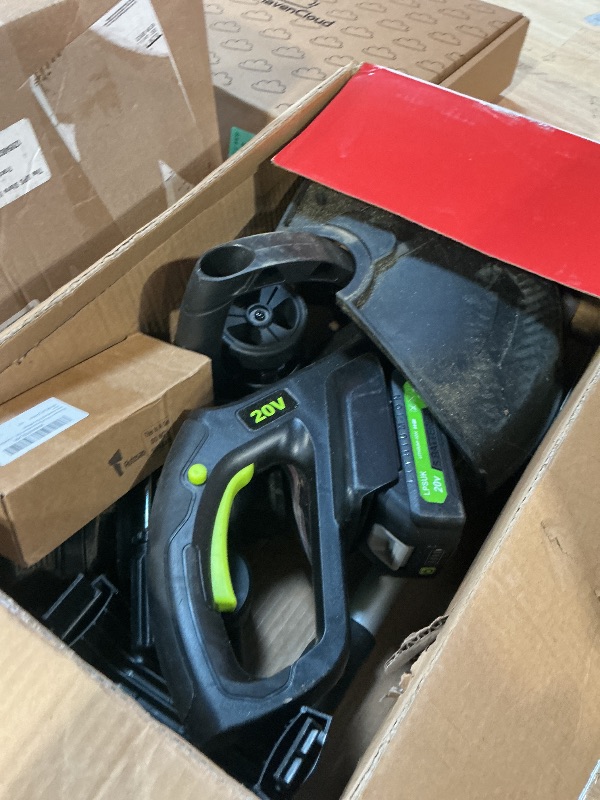 Photo 1 of ***DIRTY/ MISSING CHARGER & BATTERY**** 20V Cordless String Trimmer, 2.0Ah Battery Powered with Fast Charger, 12'' Grass Cutter with Auto Line Feed, 3-in-1 Electric Lawn Mower Grass Trimmer & Edger Lawn Tool with 8 Lines for Yard, Garden