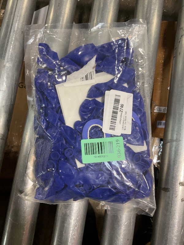 Photo 1 of 150pcs Royal Blue Balloons Different Sizes Pack, 18 12 10 5 Inch Party Balloon Garland Arch Kit Birthday Baby Shower Graduation Baseball Nautical Party Decorations(With 2 Ribbons)