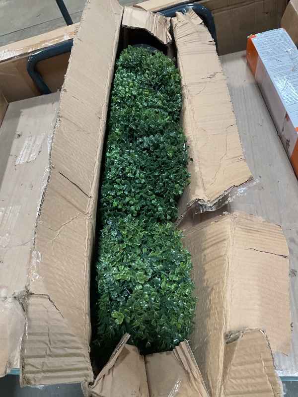 Photo 1 of ***CRACKED***
Nearly Natural 36in Artificial Triple Ball Boxwood Topiary Tree - Indoor Outdoor Realistic Faux Greenery for Home Patio Office Decor, Low Maintenance