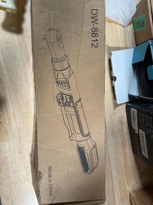 Photo 1 of 3/8" Cordless Ratchet Wrench, Compatible with DEWALT 20V MAX Battery, 74Ft-Lbs Power Brushless Electric Ratchet Tool Kit Variable Speed, 1/2" & 1/4" Adapters, 3" Extension Bar (Tool Only)