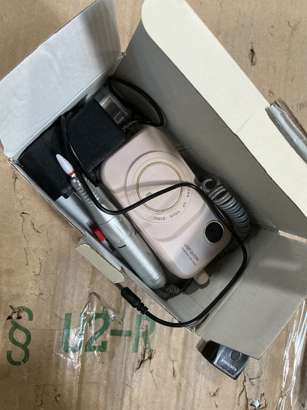 Photo 1 of ***PARTS ONLY***NON FUNCTIONAL***
Portable Nail Drill Electric File: 35000RPM Professional Rechargeable Nail E File Machine,for Acrylic Nails Gel Polishing Removing, Cordless Efile with Bits Kit for Manicure Salon Home (Pink)