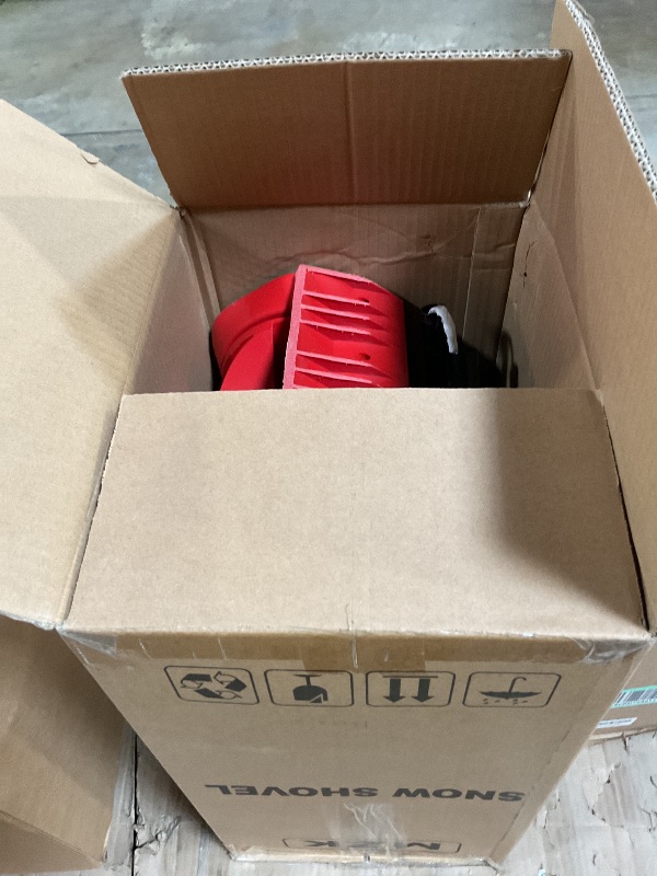 Photo 1 of ***USED***MZK Cordless Snow Shovel, 20V 13-Inch Battery Powered Snow Thrower, Battery Snow Blower with Directional Plate & Adjustable Front Handle(4.0Ah Li-ion Battery & Fast Charger Included)