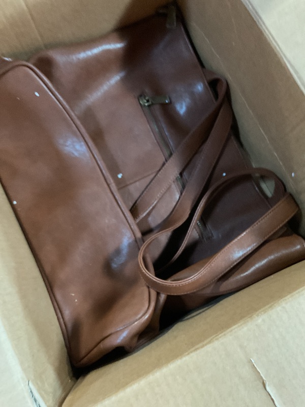 Photo 1 of **STYLE MAY DIFFER FROM STOCK PHOTO FOR REFERNCE** Befen Bags | 7978 Leather Tote Bag For Work, Brown Large Tote Purse, Large Soft Leather | Color: Brown | Size: Large | Rachellsw's Closet