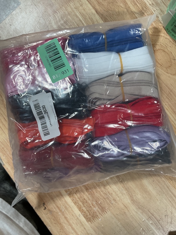 Photo 1 of #5 Nylon Coil Zipper Tape for Sewing 60 Yards 20Pcs Sewing Zippers Bulk with 120 Metal Zipper Slider 100 Bottom Stop and 200 Top Stop for DIY Tailor Bags Purses Craft
