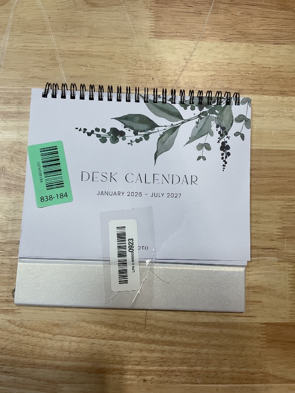 Photo 1 of ***CALENDAR COVER RIPPED*** Aesthetic Desk Calendar 2026-2027 - Runs from January 2026 until July 2027 - Beautiful Small 26-27 Flip Desktop Calendar for Easy Organizing