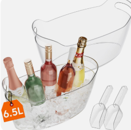 Photo 1 of ***ONLY 1 BUCKET & SCOOPER*** Lifewit 6.5L Ice Bucket For Parties Portable Drink Bucket For Cocktail
