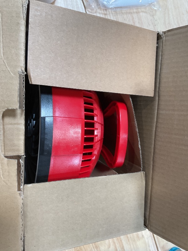 Photo 1 of **POSSIBLY FOR PARTS USB PORT MAY BE DAMAGED / MAY HAVE ISSUES TAKING BATTERIES*** Fan Compatible with Milwaukee M18 Battery Portable Jobsite Camping Fan with Infinite Speed Control USB-C and USB Charging, Hook, Handle 270° Tilt 4.5H Max Runtime for Outdo