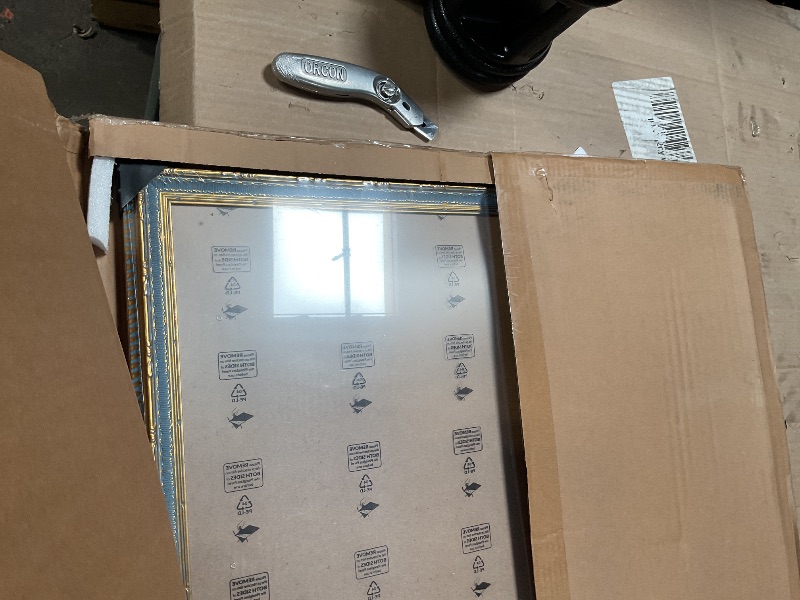 Photo 1 of 24x24 Picture Frame Gold - Vintage Photo Frame 24 by 24, Retro Home Decor Wall Hanging Gallery Frames, Sturdy, Plexiglass, Ornate Gold Raised Poster Frame for Vertical & Horizontal Display