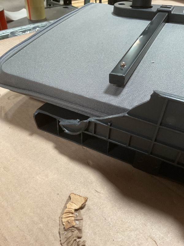 Photo 1 of **MISSING/BROKEN WHEEL**Everything Mary XXL Rolling Sewing Machine Case – Heather Grey Wheeled Craft Bag – Compatible with Large Brother & Singer Machines – Durable Travel Storage Tote