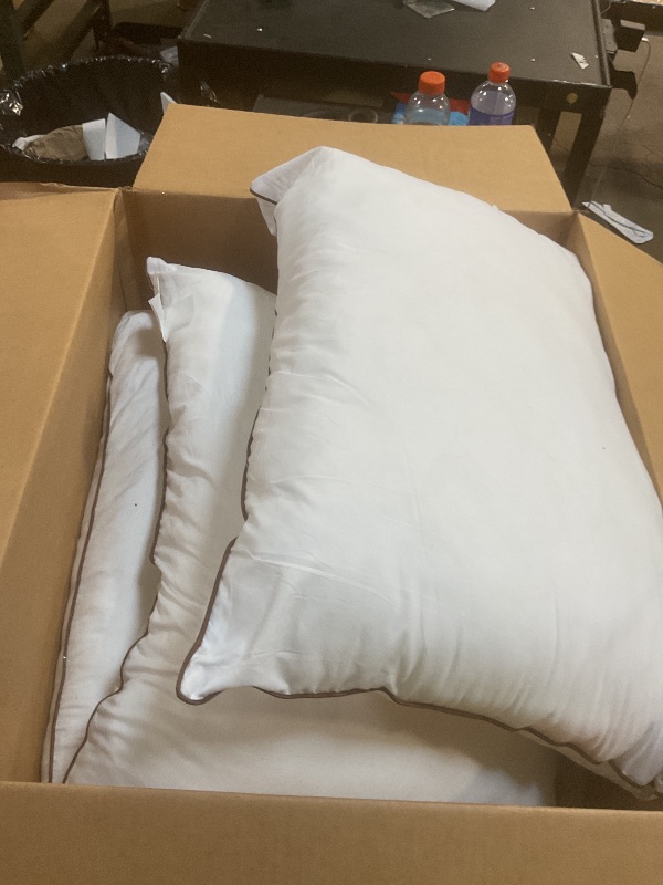 Photo 1 of **HAVE FACE SPARKLES ON THEM/SOME LIGHT STAINS**JOLLYVOGUE Pillows Queen Size Set of 4 for Sleeping, Soft and Supportive Bed Pillow with Down Alternative Filling for Side and Back Sleepers, Hotel Collection