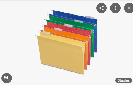 Photo 1 of ***COLORS DIFFER*** Staples Hanging File Folders