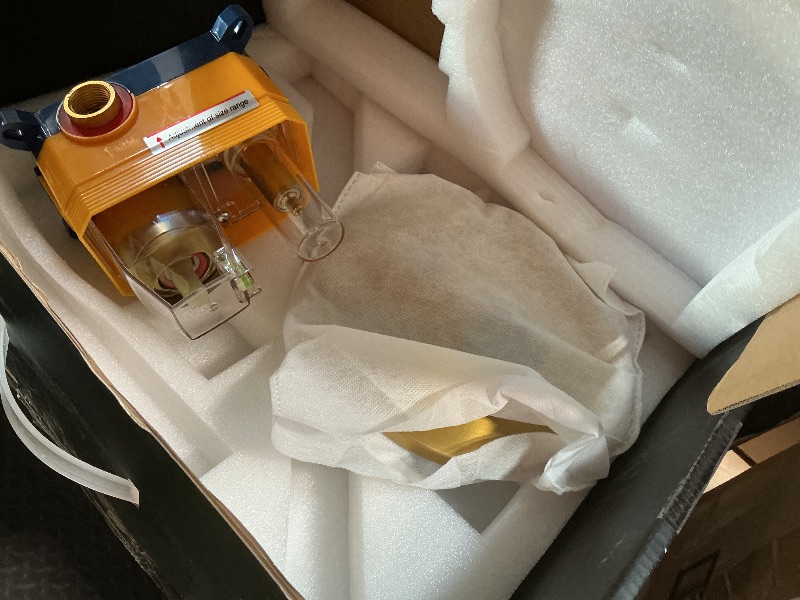 Photo 1 of *** MISSING PIPES CAN BE USED FOR PARTS***MONDAWE Round Shower Faucet Set, Wall Mounted Shower System 10 Inch Rainfall Shower Head with Handheld Combo, Brushed Gold High Pressure Rainfall Shower Set -Valve Included