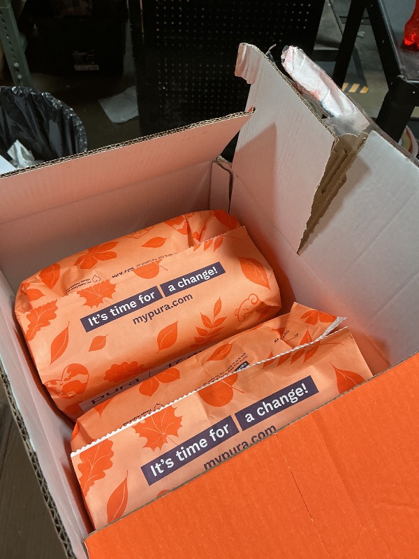 Photo 1 of *** MISSING ONE PACK ***Pura Size 7 Eco-Friendly Diapers (33+lbs) Hypoallergenic, TCF, Soft Organic Cotton, Sustainable, up to 12 Hours Leak Protection, Allergy UK, Recyclable Paper Packaging, 6 Packs of 17 (102 Diapers)