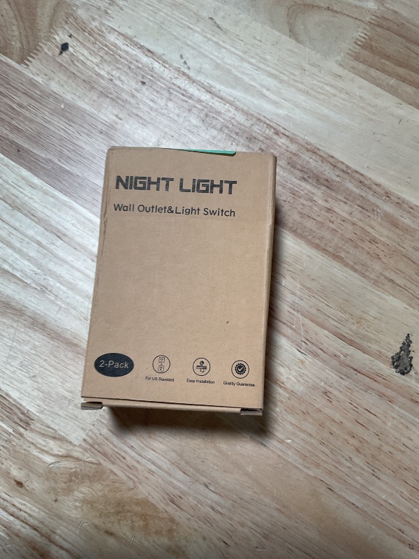 Photo 1 of 2 Pack Illuminated Light Switch,Paddle Rocker Wall Switch with LED Night Light, Automatic On/Off Sensor, Single Pole, 15Amp 120/277Volt, White
