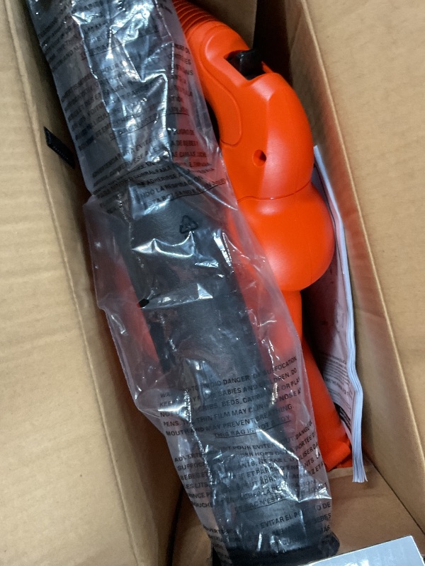 Photo 1 of ***MISSING BATTERY*** BLACK+DECKER Cordless Leaf Blower with Battery and Charger 20V MAX, Electric Leaf Blower 130 mph Air Speed, Lightweight Design (LSW221)