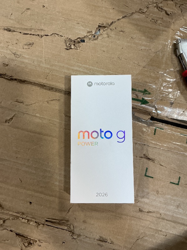 Photo 1 of **PHONE DID NOT POWER ON/MISSING CHARGER**Motorola Moto G Power - 2026 | Unlocked | Made for US 8/128GB | 50MP Camera | Pantone Evening Blue | AI Camera System, Military Grade, Ram Boost