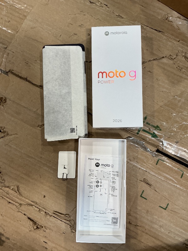 Photo 1 of **PHONE DID NOT POWER ON/MISSING CHARGER**Motorola Moto G Power - 2026 | Unlocked | Made for US 8/128GB | 50MP Camera | Pantone Evening Blue | AI Camera System, Military Grade, Ram Boost
