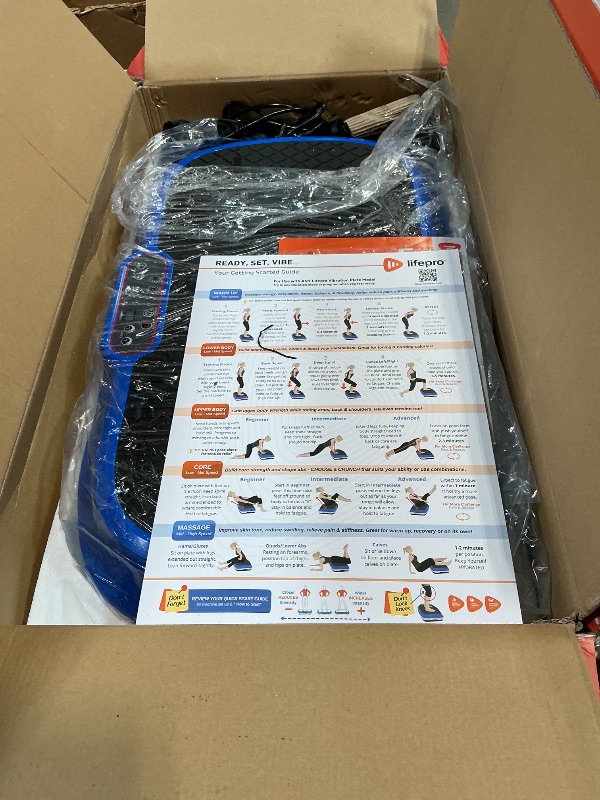 Photo 1 of ***NOT ALL SETTING ARE FUNCTIONAL*** Lifepro Waver Vibration Plate Exercise Machine – High-Intensity Vibration Plate for Lymphatic Drainage – Full-Body Workout Vibrating Platform with Loop Bands – Fitness Equipment for Strength & Toning