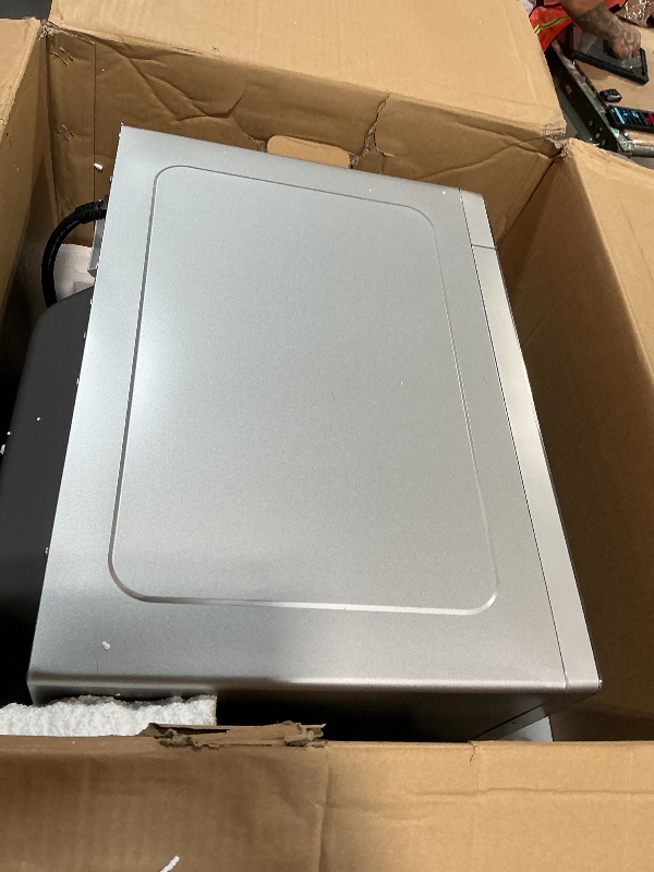 View 2 of ***FOR PARTS ONLY HAS BROKEN WHEEL & BUTTONS**** Panasonic NN-SV79MS 1.4 cu.ft Smart Inverter Works with Alexa Countertop Microwave Oven 1200Watt Power with Genius Sensor Cooking, Stainless Steel