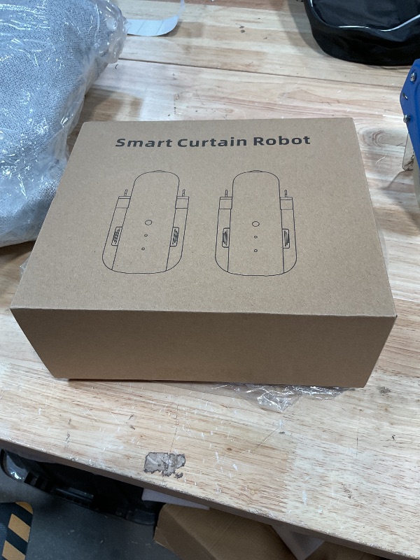 View 3 of ***PARTS ONLY***NON FUNCTIONAL***Jiisquilyx Smart Curtains Opener Bluetooth Device: Compatible with Roman T/U Tracks | 20m Remote Range with Durable ABS+PC Build 20W Motor 4000mAh Battery - Hassle-Free Setup | For Home Office Elderly