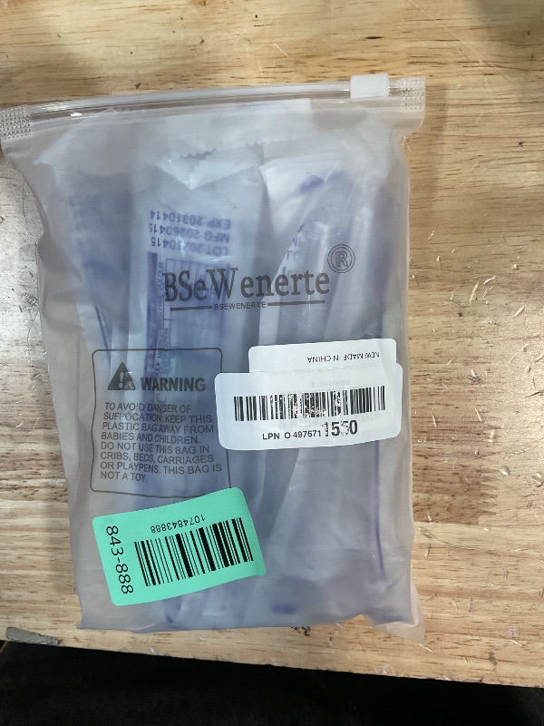 Photo 1 of 10 Pack 5ml/cc Disposable Luer Lock Lab Syringes with 21Ga 1.5 Inch Needle , Individually Sealed Packed