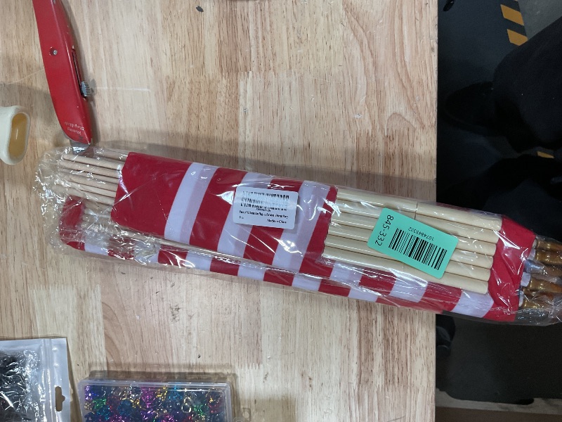 Photo 1 of 12 Pack 12x18 Inch American Flags for Outside on Stick, Vivid Color US Flags with Kid-Safe Spear Top, Patriotic 4th of July Decorations for Parades, Graves, Memorial Day, 250th Anniversary Yard Flags
