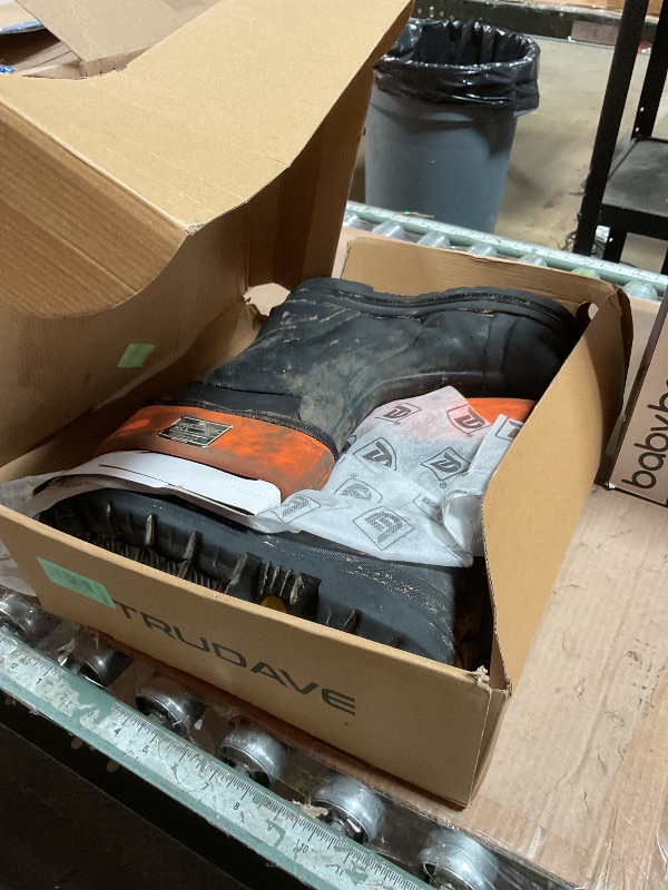 Photo 1 of ***USED***Trudave Rubber Boots for Men, Waterproof Rain Boots with Steel Shank & Reinforced Shell, 5mm Neoprene Insulated Knee mud Boots for Hunting Farming Fishing