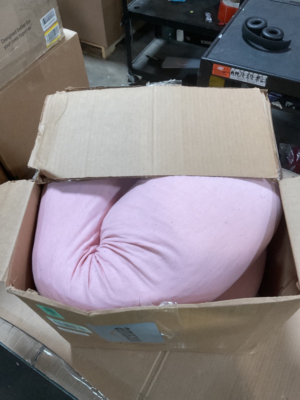Photo 1 of **WEAR AND TEAR WITH LINT BALLS**Momcozy Pregnancy Pillows for Sleeping, U Shaped Full Body Maternity Pillow for Side Sleeping - Support for Back, Legs, Belly, HIPS, 57 Inch, Pink