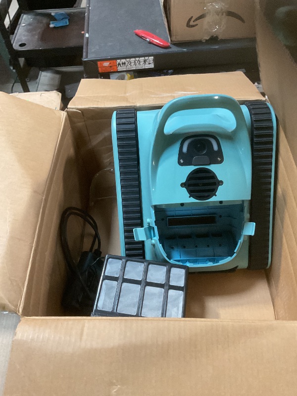 Photo 1 of ***PARTS ONLY***NON FUNCTIONAL***Pool Vacuum for Inground Pools: Cordless Robot Robotic Pool Cleaners with Hook 180W Suction Auto Vacuums Wall Climbing Waterline Scrubbing Cleaning 150 Mins Long Battery Up to 2,000 sq.ft