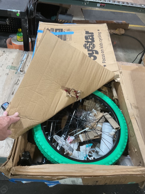 Photo 1 of ***RECOMENDED FOR PARTS/ REAR WHEEL HAS DAMAGE** JOYSTAR 20 Inch Kids Bike Freestyle BMX Bikes for 6-10 Years Old Boys Girls and Beginner Riders, 20 Inch Bikes with Green Tires, Green