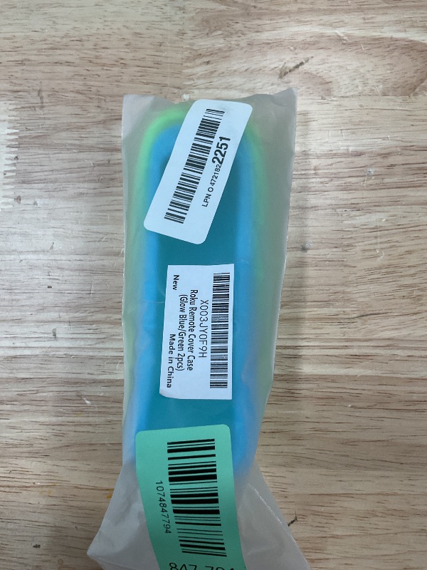 Photo 1 of 2 Pack Roku TV Remote Cover, Battery Cover for TCL Hisense Roku TV Steaming Stick 4k 4K+ Universal Silicone Sleeve Case with Glow in The Dark (Blue/Green 2pcs)