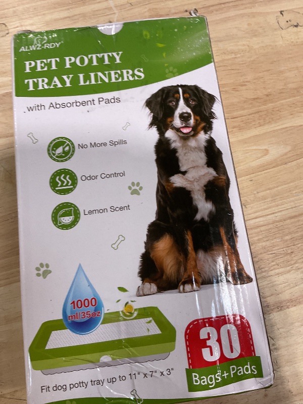 Photo 1 of 30 Pack Pet Loo Liners with Super Absorbent Pads for Petsafe Dog Potty Disposable Drawstring Pet Pee Pod Tray Bags Urine Disposal Kit Lemon ScentLPNO558129116
