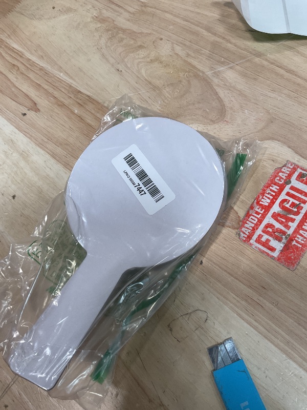 Photo 1 of 10 Pieces Dry Erase Answer Paddles Handheld Double Sided Paddles Mini White Boards Small White Board Dry Erase Signs Auction Paddles for Students Classroom Voting Games