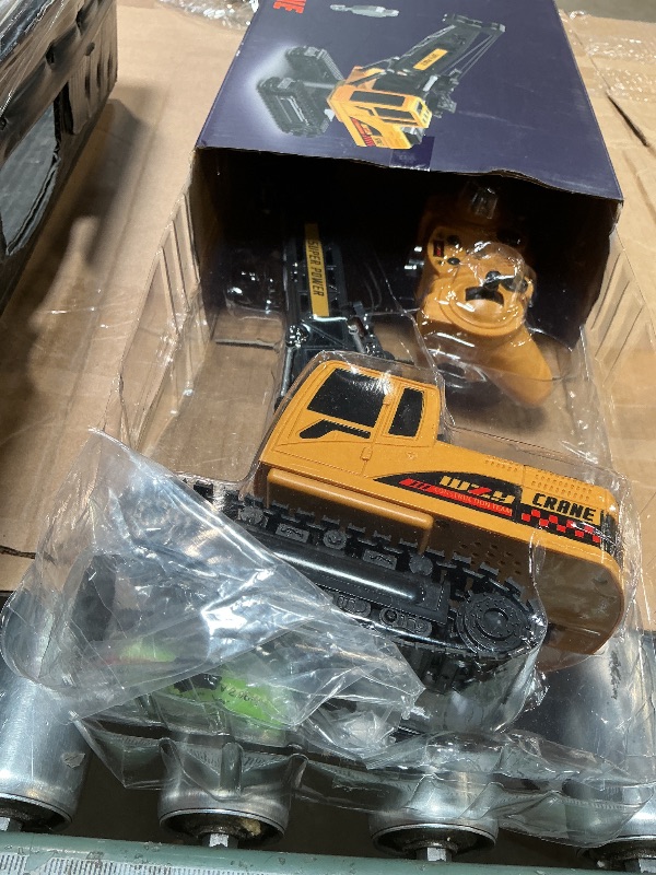 Photo 1 of ** one battery only**Jiakora Remote Control Crane Toy, 1:14 Scale RC Construction Vehicle with Metal Hook & 2 Batteries Included - Realistic Engineering Toy Truck, for Boys Girls 3 4 5 6 7 8 Years Old