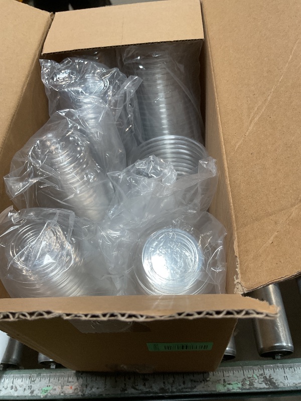 Photo 1 of ***INCOMPLETE SET/ MISSING PIECES*** WELLIFE 12 oz Clear Plastic Cups, 200 Pcs Disposable Wine Glasses Stemless Cocktail Punch Cups for Cold Drinking Wedding Party Supplies Birthdays Valentine's Day Easter