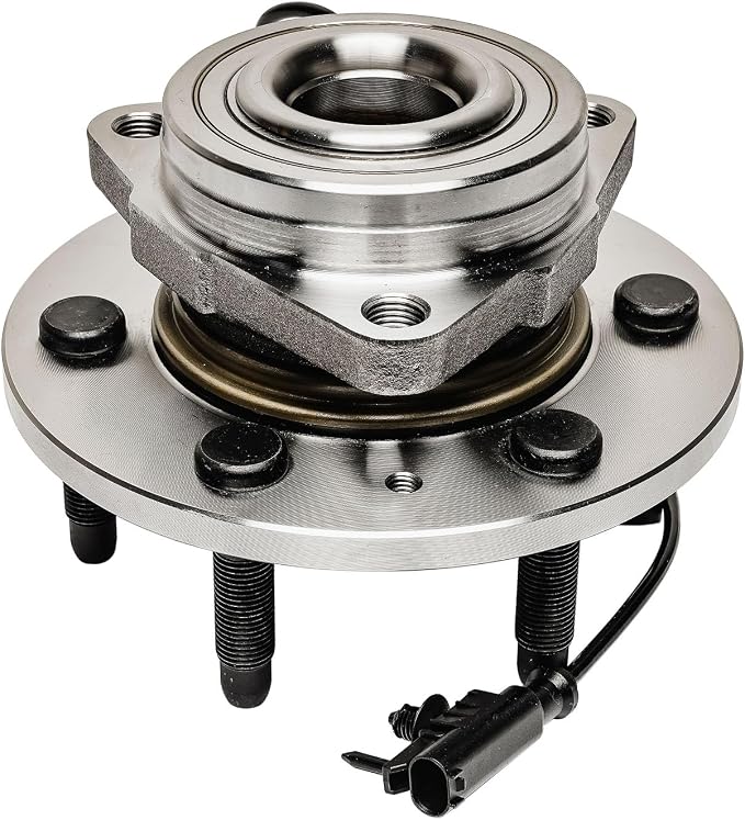 Photo 1 of ** minor scrape from transport **Detroit Axle - 4WD Front Wheel Bearing Hub for 2007-2013 Chevy Silverado 1500 GMC Sierra Yukon XL 1500 Tahoe Avalanche Cadillac Escalade ESV EXT, Wheel Hub Assembly and Bearing Replacement