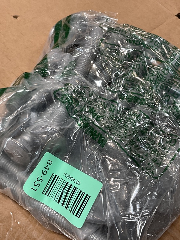 Photo 1 of 1/2" x 5" (25 Pack) Galvanized Carriage Bolt Kit Grade 307A Includes 1/2" USS Flat Washers (25 pcs) and 1/2"-13 Hex Nuts (25 pcs), Hot Dip Galvanized for Exterior Use by Makers Bolt