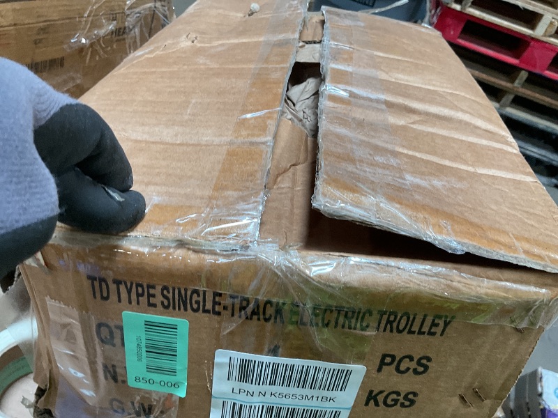 Photo 1 of ***POSSIBLY FOR PARTS / UNTESTED/ UNKNOWN MISSING OR DAMAGED PIECES*** Electric Trolley for Power Hoist,2204 LBS I Beam Trolley 2.68in-4.33in Adjustable Flange Heavy Duty System Trolley for Electric Hoists PA200-PA1000,Perfect for Gantry Cranes,Warehouse