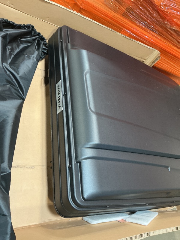 Photo 1 of **RUBBER PIECE ON THE BASE THAT TOUCHES CAR TOP IS SLIGHLTY DAMAGED** Sanhima Rooftop Tent Hard Shell - Jervis Overland Aluminium ABS Roof Top Tent w/Stargaze Window & LED Strip Light, Spacious Interior Space 83"x61"x41" for Car SUV Truck Camping (Gray)