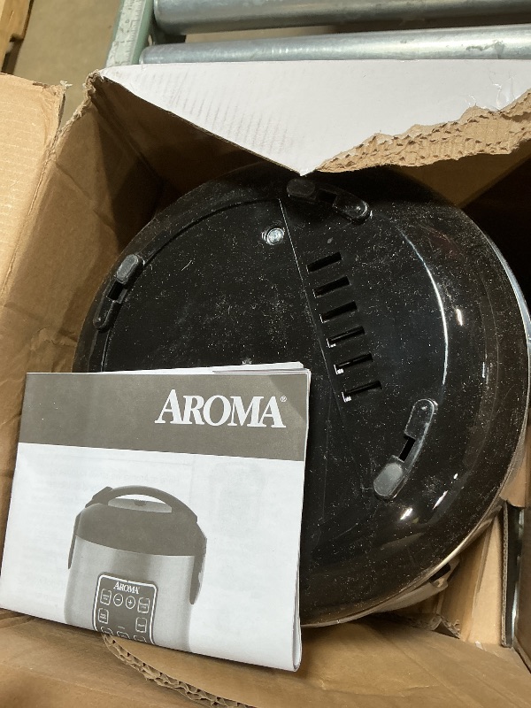 Photo 1 of ***PARTS ONLY***NON FUNCTIONAL***
AROMA Digital Rice Cooker, 4-Cup (Uncooked) / 8-Cup (Cooked), Steamer, Grain Cooker, Multicooker, 2 Qt, Stainless Steel Exterior, ARC-914SBD
