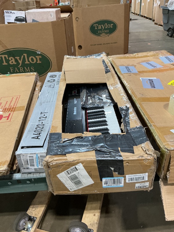 Photo 1 of ***FOR PARTS ONLY/ HAS A HOLE & WIRES ARE CUT**** Weighted Piano 88-Key Digital Piano, Full-Size Electric Piano Keyboard with Hammer Action, Sustain Pedal, MP3 Function Dual 15W Speaker, Supports USB-MIDI/Wireless Connect